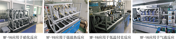 MF-V6 玻璃微反應器應用于硝化反應、強放熱反應、低溫付克反應、氣液反應